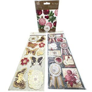 Anna Griffin 3D Sticker Jolie Honoka Rose Decoupage Embellishment Lot